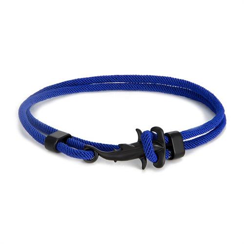 Маленький Свежий Черный Маленький Акула-Молот Браслет Миланская Веревка Многооборотный Регулируемый Шнурок на Руку Работник