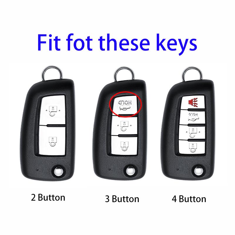 2/3/4 кнопки Мягкий ТПУ автомобильный складной чехол для ключей Защитная крышка для Nissan X-Trail Juke F15 Rogue Qashqai J11 Tiida Murano Maxima Quest аксессуары