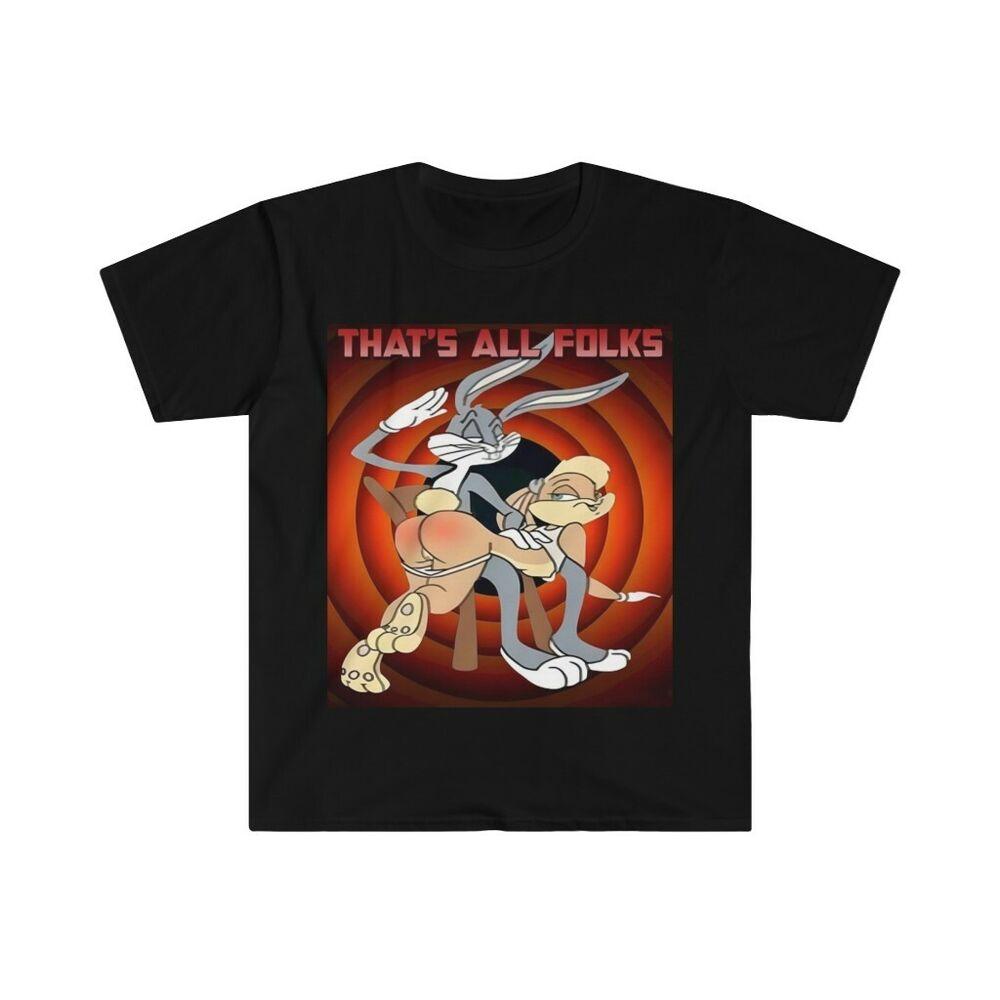 Soft Cotton Shirt Bugs Bunny Lola Bunny. Slap Butt