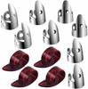 Guitar Picks 8 Adjustable Stainless Steel Picks and 4 Plastic Thumb Picks