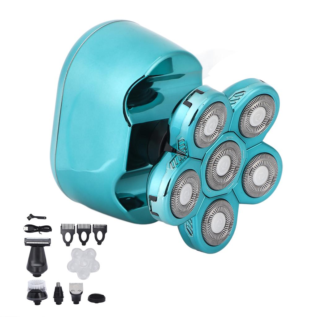 Electric Razor Set USB Rechargeable Waterproof Multifunctional 6 In 1 Men " S Shaving Grooming Kit