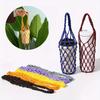 1pc Handmade Mesh Bag Reusable Beverage Holder Coffee Cup Holder Portable Drink Carrier Decorative Mesh Bag