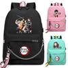 Сумка для книг в стиле аниме, подростковый рюкзак, школьные ранцы унисекс для мальчиков и девочек, рюкзак для ноутбука с мультяшным принтом, рюкзак для школы, Mochilas