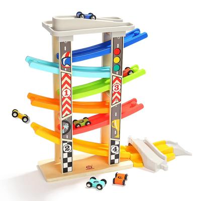 Mokkansha Slope Car Spinning Rainbow Looping Toy Extension Mini Baby Set of 6 Wooden Playing Fingers Training Toy для детского сада, Slider, Slope,