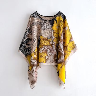 Пончо Накидка Тонкий Шарф Женский Имитация Шелка Пуловер Универсальные Шарфы Шали Одежда для Защиты от Солнца Пляжная Одежда