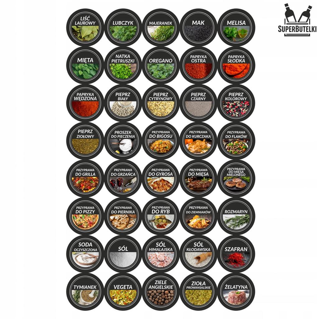 Black metal stand + 24 jars 120 ml with black cap and strainer + 200 labels + funnel