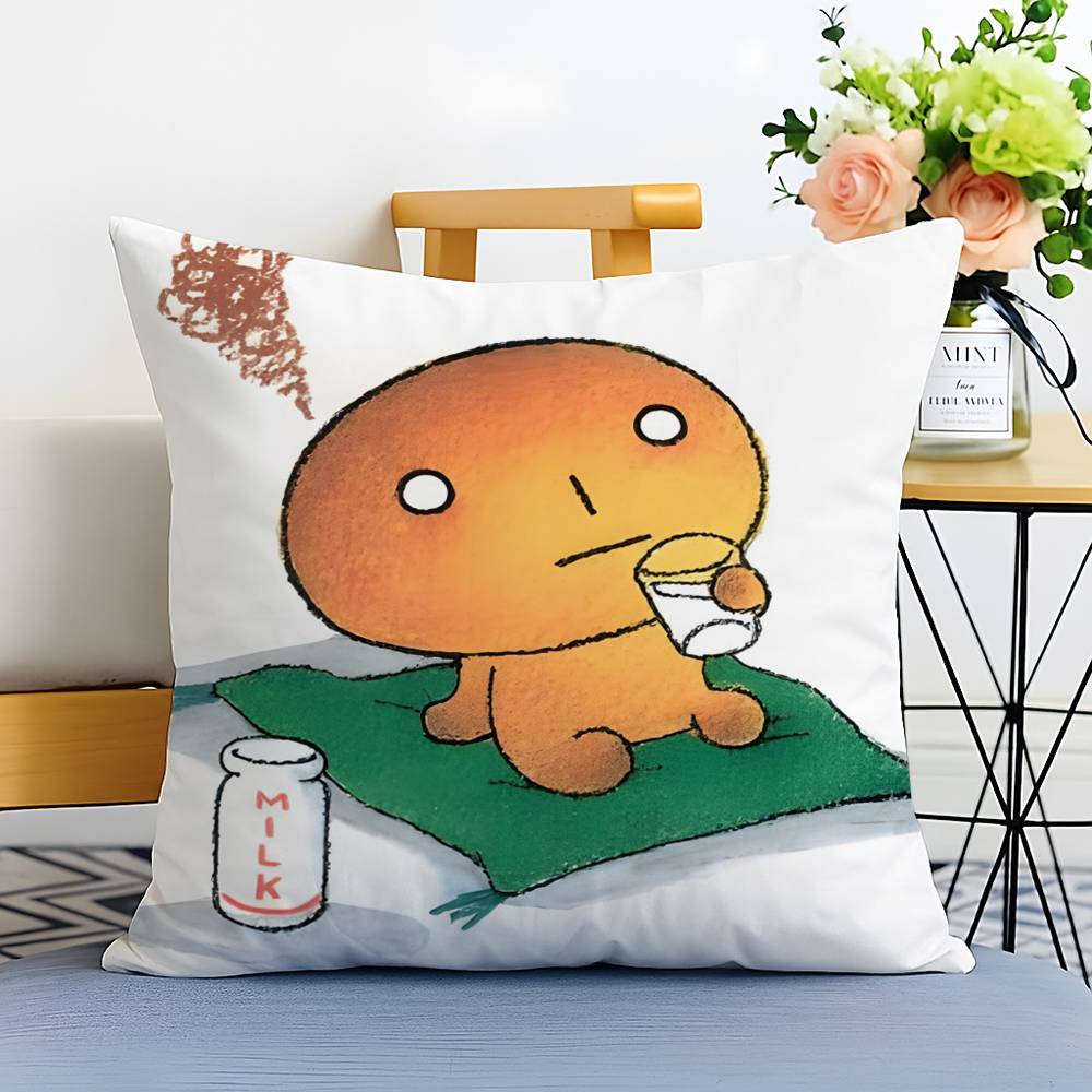 Cartoon Kawaii K-Kogepan-MT Pillow Case Printed Brushed Fleece Pillow Baby Skin-Touch Eco-Friendly Dye-Sublimat
