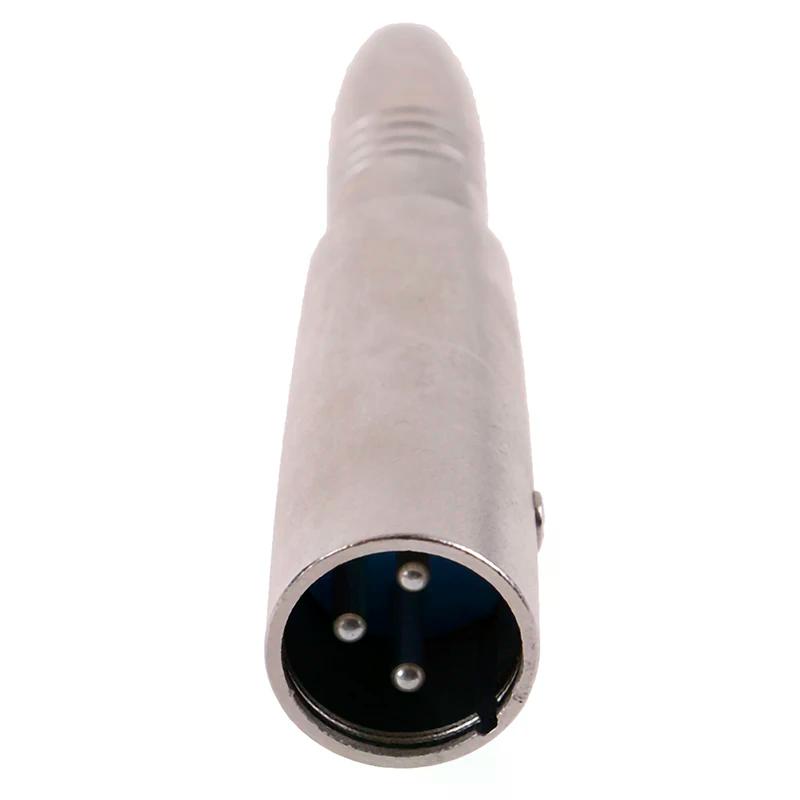 1 шт. Микрофонный 3-контактный XLR штекер на 1/4 дюйма 6,35 мм моно гнездо аудиокабель