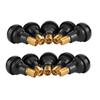 10/25Pcs Universal TR412 Snap-in Car Tubeless Tyre Valve Stems Rubber Copper Vacuum Tire Air Valve for ATV Auto Car Motorcycle