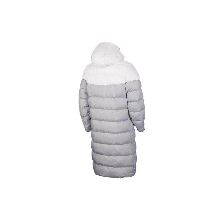 Nike Длинный пуховик с капюшоном и наполнителем, мужская верхняя одежда, волчье-серый CU0281-100