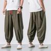 New Summer Men's Casual Pants Chinese Style Loose Wide-leg Small Feet Loose Lantern Trousers