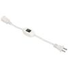 Power Extension Cord with On Off    AC 2 Prong Male Female Power Cable for 1‑15P Male to 1‑15R Female Plug