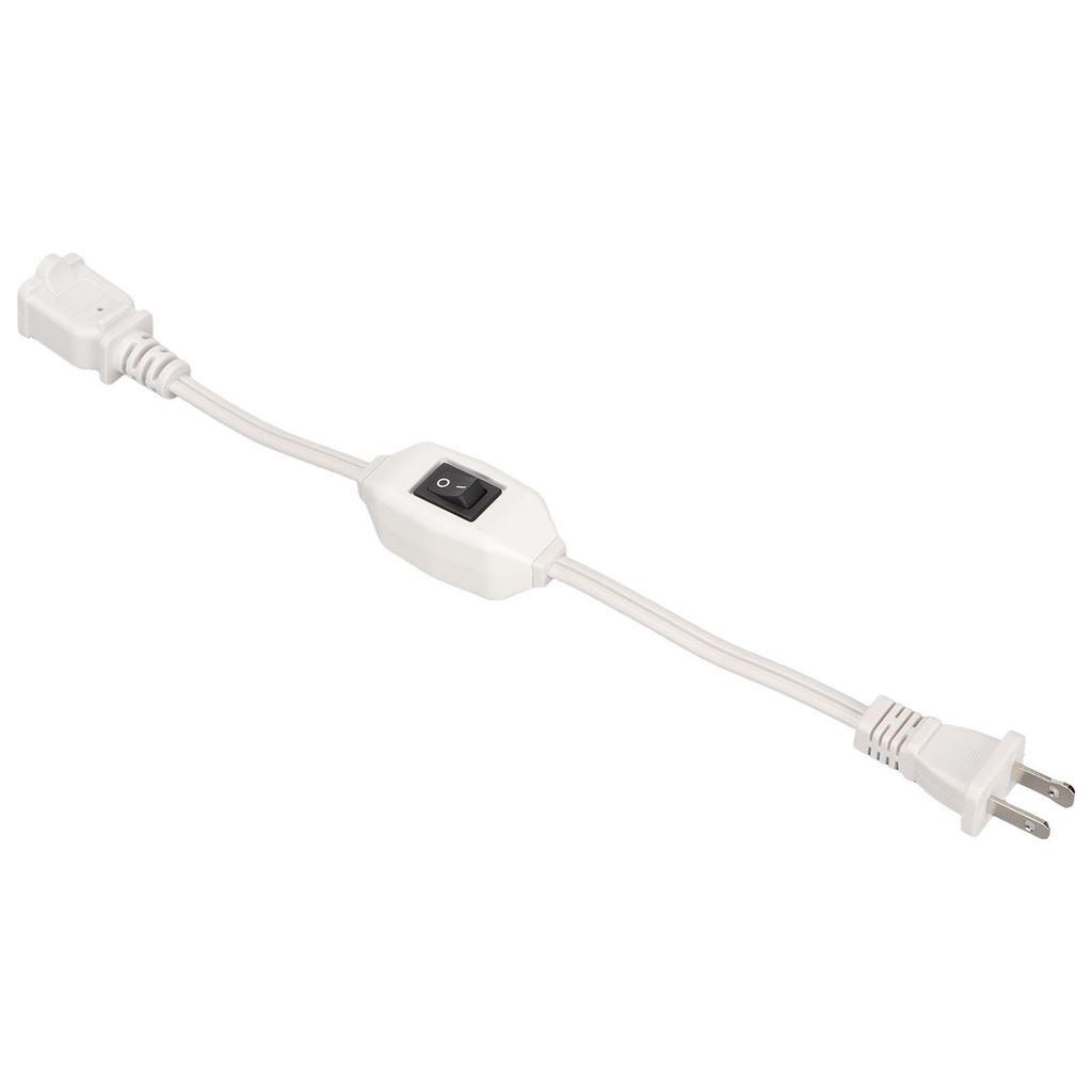 Power Extension Cord with On Off AC 2 Prong Male Female Power Cable for 1‑15P Male to 1‑15R Female Plug