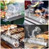 Гриль Мясо Курица Коптильная труба Многоразовая Труба для холодного и горячего копчения щепой для барбекю Кемпинг