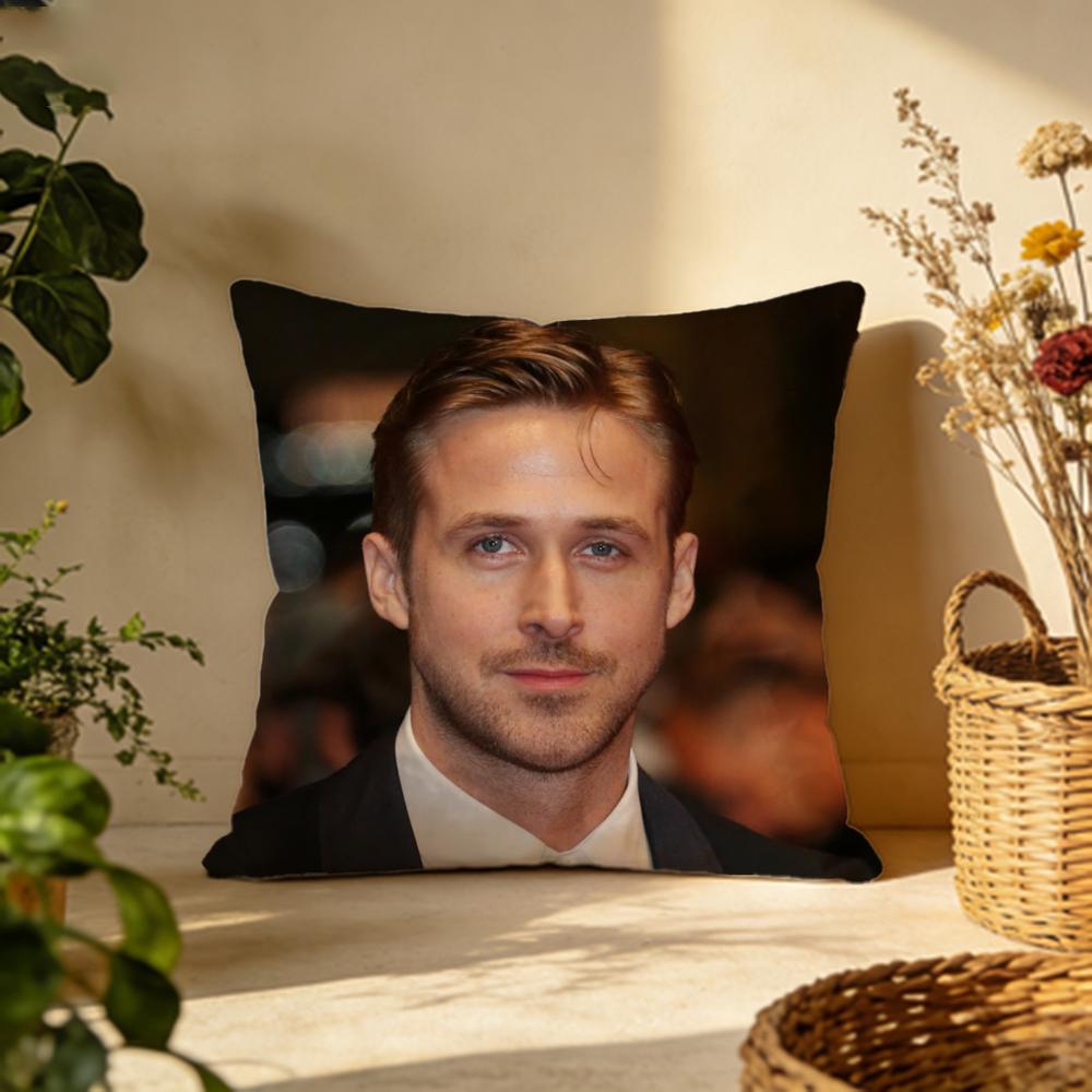 Trendy RRyan Goslinging Cushion Cover Versatile DoubleSided Pillow Case Fit for Sofa Bed Car  Daily Decor