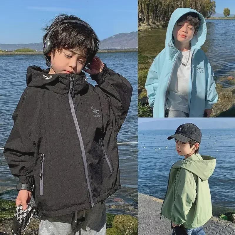 Boys' Spring & Autumn Jackets 2023: Children's Tops for Middle & Large Kids
