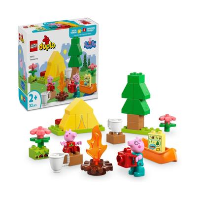 LEGO Duplo Peppa Pig Свинка Пеппа Пойдем в поход Игрушка Игрушечный блок Образовательный1 с половиной 24Дом для ролевых игр для младенцев 10452