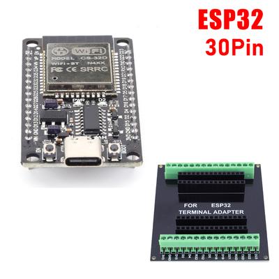 Плата разработки ESP32 WROOM-32 TYPE-C Micro USB WiFi Bluetooth Сверхнизкое энергопотребление Двухъядерный Беспроводной BT Модуль 30 контактов