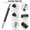 8 Colors 6in1 Multifunction Tool Ballpoint Pen Screwdriver Ruler Spirit Level Creative Stationery Gift Touch Screen Stylus Design Capacitive Pen