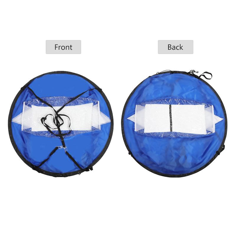 108 cm foldable transparent window canoe sail and storage bag blue and white proofing Kayak sail Sail kayak wind sail canoe sail