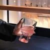 Pink Limited Mountain Glass Cup High End Small Batch Cocktail Wine Dessert Coffee Drinkware