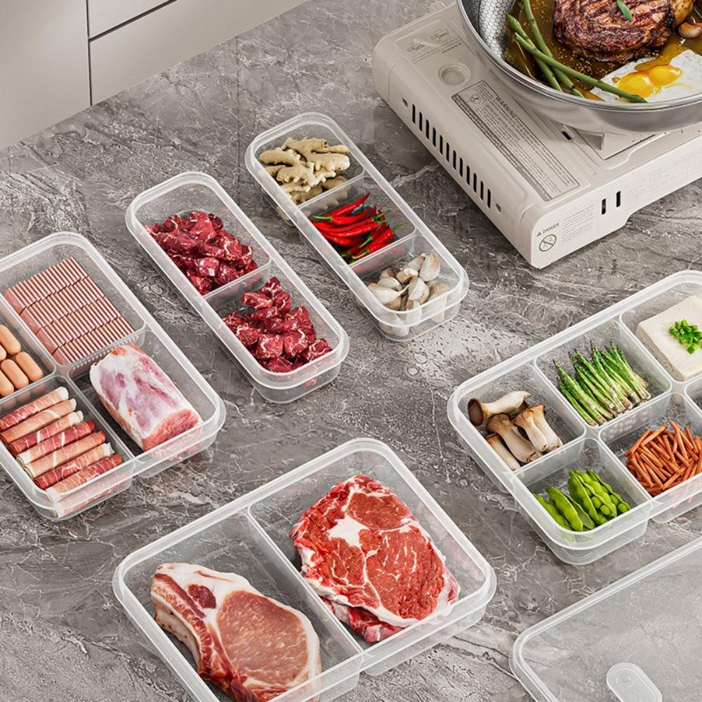 Многофункциональный контейнер для хранения в холодильнике, контейнер для хранения в холодильнике для сохранения свежести, кухонный органайзер