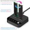 Копировщик жестких дисков M.2 SATA/NVMe с двумя отсеками и светодиодным индикатором, док-станция, дупликатор M.2 SSD для чтения и хранения данных