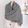 Qiandongge Scarf Women's Warm Scarf Neck Cashmere Scarf Plaid Thick Scarf Winter Explosion