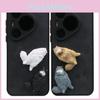 Cartoon 4pcs Cute Sleeping Cat Model Ornament Set Accessories Decoration