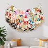 Wall Mounted Stuffed Toy Net Bag Hammock Large Capacity Tassels Design Easy To Install Plush Toy Organizer Corner Hanging Net