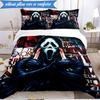 Scr-eam Horror Movie 3pcs K-pop music group Bedding set,Ideal for Bedroom, Dormitory,Including Duvet Cover And 2pcs Pillowcases,Fan gifts