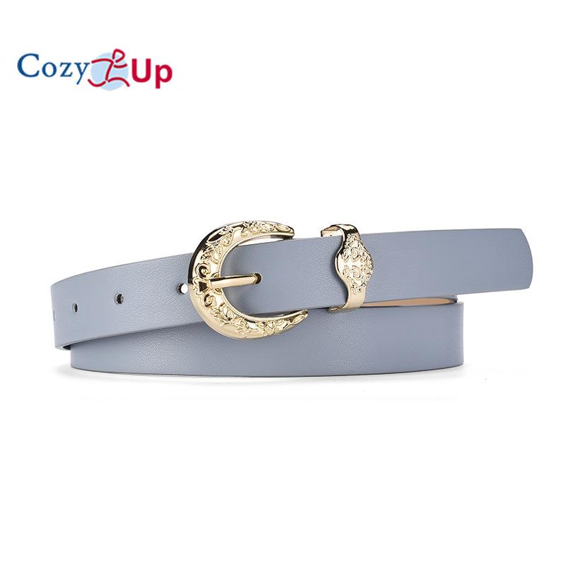 Pin Buckle Belt Ladies Solid Color Dress Jeans Decorative Belt