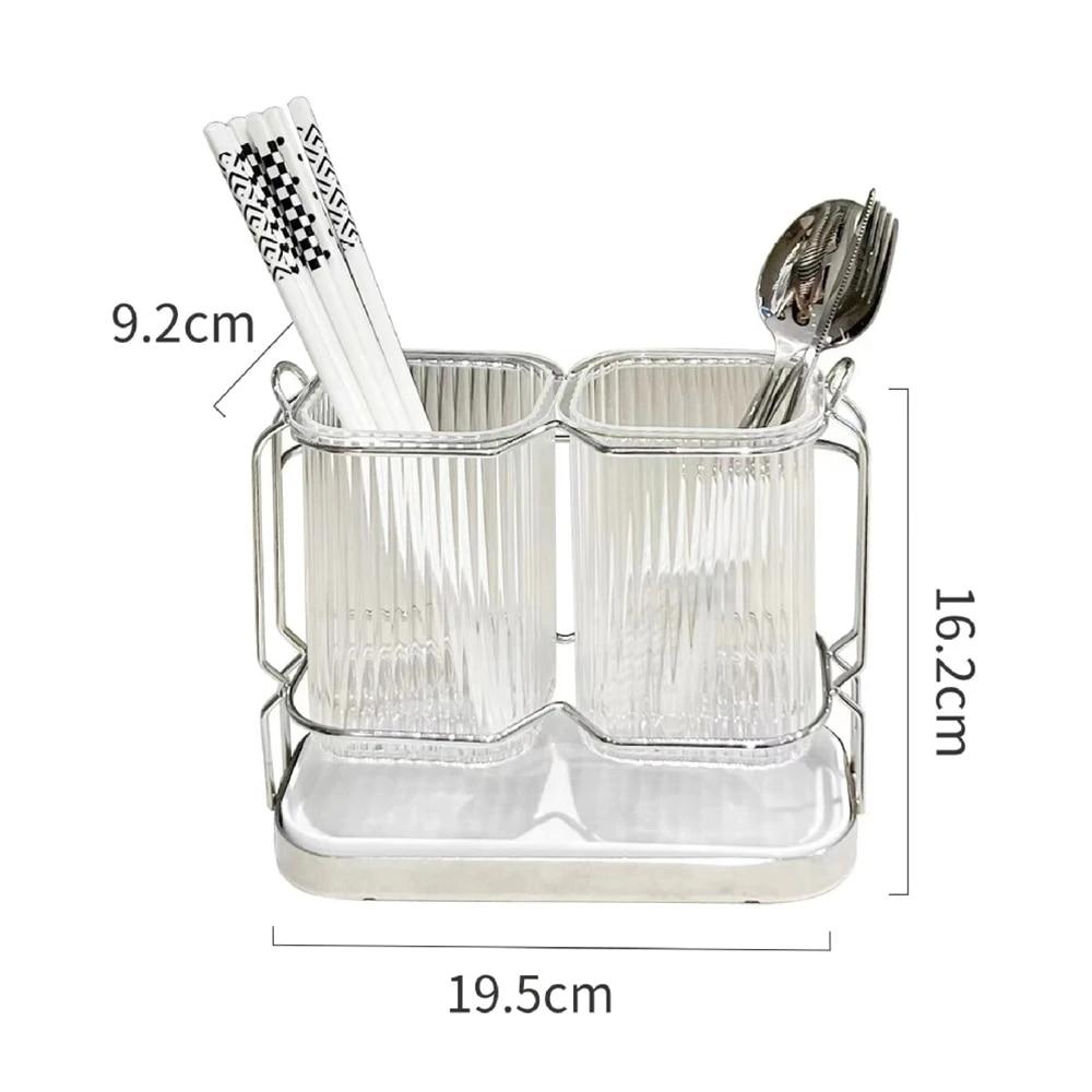 Kitchen Cutlery Organizer Chopstick Spoon Holder Utensil Drying Rack Kitchen Storage Holder