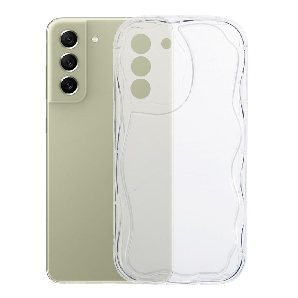 YX Series For Samsung Galaxy S21 FE 5G Case Wave Design Soft TPU Phone Cover (Precise Cutout)