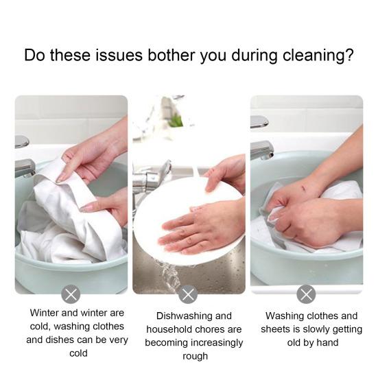 1 пара хозяйственных перчаток, водонепроницаемые многоразовые прочные перчатки с длинными манжетами, многоцелевые перчатки для мытья посуды, чистящий инструмент