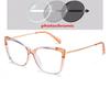 Blue Light Blocker Cat Eye Nearsighted Glasses For Women 1.56 Single Lens Myopia Photochromic Eyeglasses 0 -0.5 -0.75 To -6.0