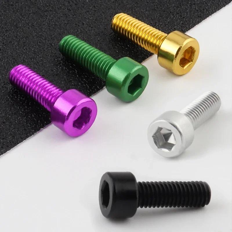 2pcs Bicycle Bottle Cage Screws M5 Ultra-Light Aluminum Holder Bolts MTB Road Bike Accessories Bike Bottle Holder