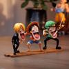 ONE PIECE Голодная тройка One Piece Зоро Соломенная Шляпа Капитан Санджи Mi Модель Скульптура Аниме Периферия Фигурка Домашний Декор
