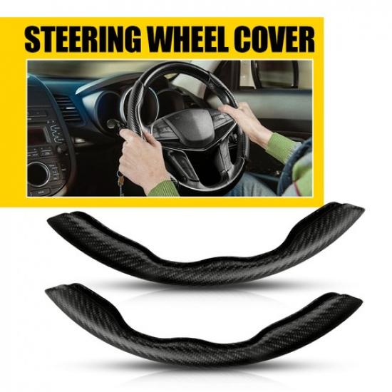 Car Steering Wheel Cover Booster Accessorie Carbon Fiber For Honda Civic Auto US