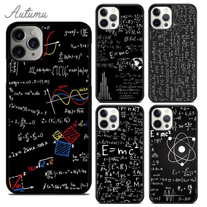 Чехол для телефона E mc2 Formula Math Funny Science для iPhone 11 12 13 14 Pro Max mini XR XS SE 2020 6S 7 8 Plus Samsung S21 S22