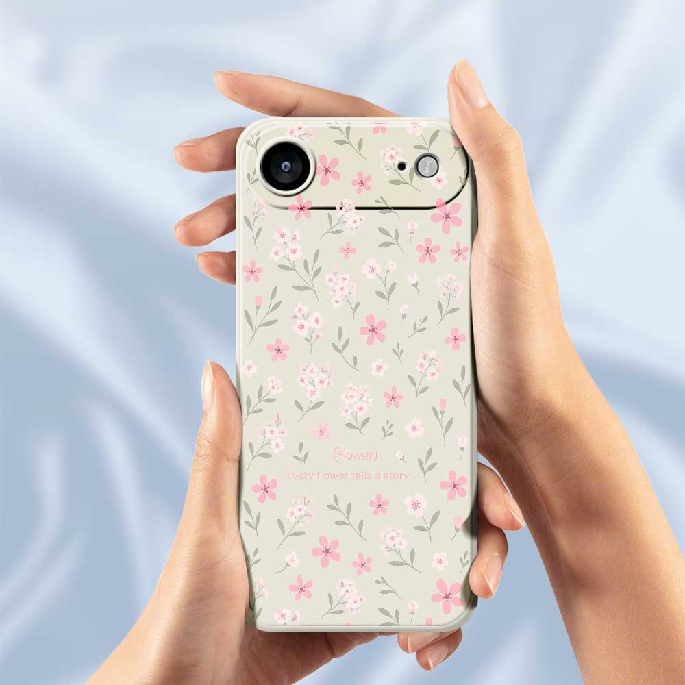For iPhone 17 Air Case Small Flower Pattern Printing Straight Edge TPU Phone Back Cover