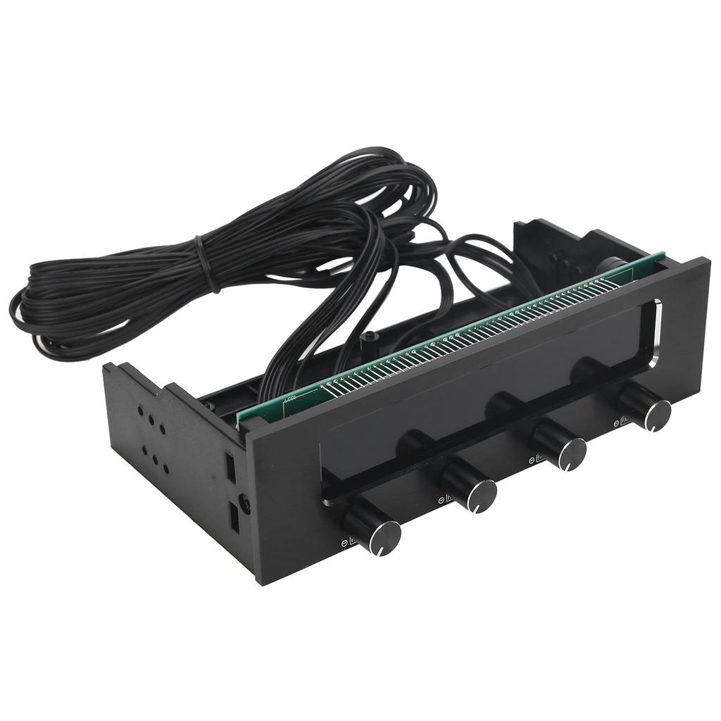 STW‑6041 Контроллер вентилятора для процессора компьютера Многофункциональный 4-канальный ЖК-дисплей на передней панели