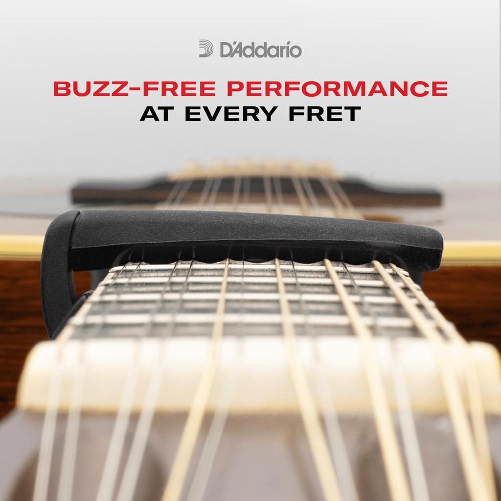 Pro Plus Capo with FlexFit Technology for and Classical Black D'Addario PW-CP-19 Electric, Acoustic, Guitars,