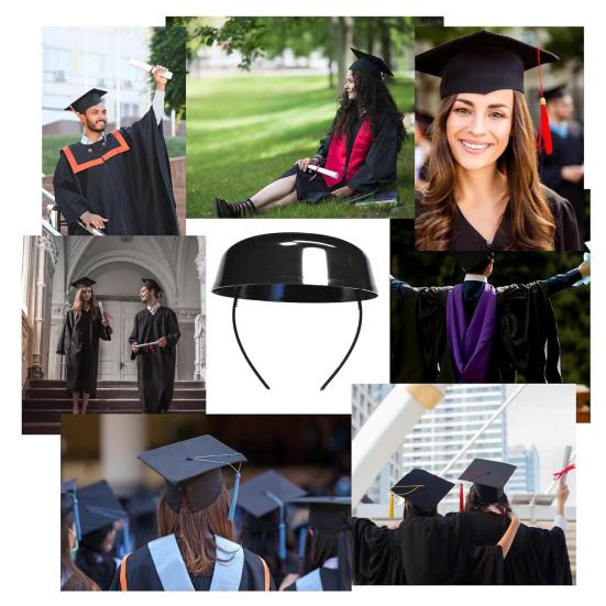 1 шт./2 шт. повязка на голову для выпускной шапочки, вставьте форму и закрепите аксессуары для выпускной шапочки, повязка для волос против выпадения для аспирантов