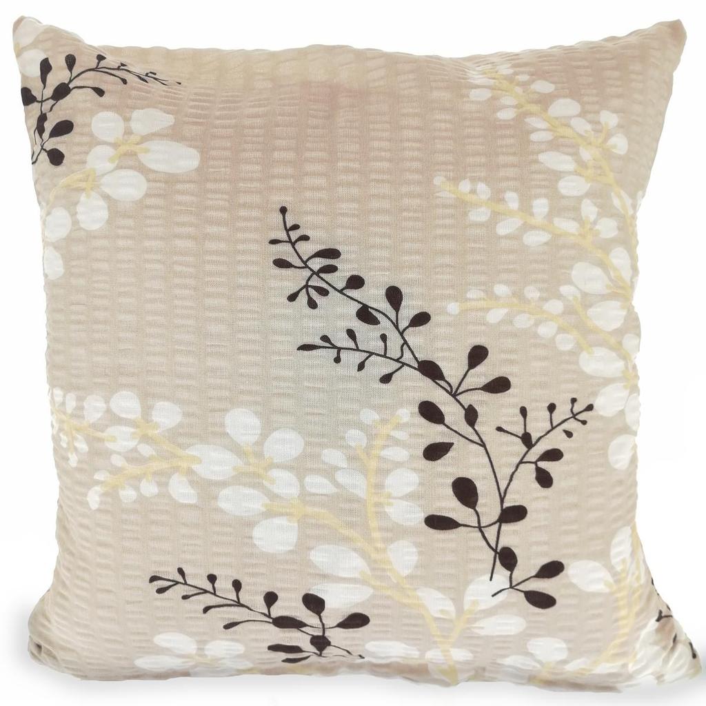 Bark Pillowcase 40x40 Twig Pattern on Beige Background