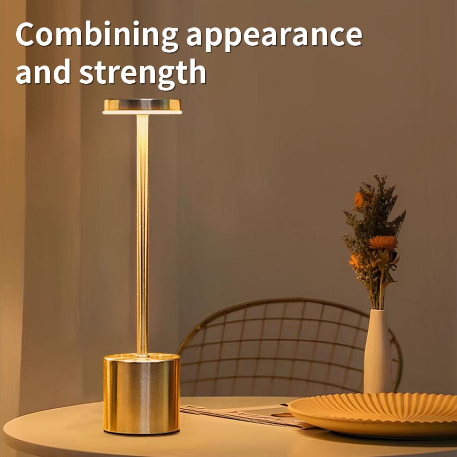 Креативная настольная лампа с рассеянным светом, USB-перезаряжаемый ночник, бесступенчатая регулировка яркости, сенсорная настольная лампа, 3 цвета, прикроватная лампа, декор для отеля, бара