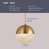 Modern LED Pendant Light Minimalist Spherical Glass Hanging Lamps For Living Rooms Study Bedroom Cafe Banquet Hall Illuminating