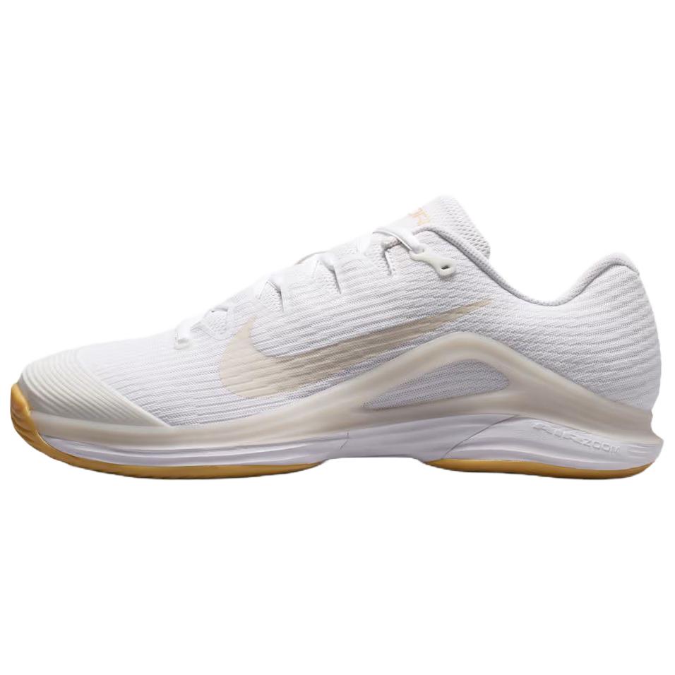 Nike Мужские теннисные кроссовки Vapor 12 Низкие Белый/Пиковый Белый/Льняный/Светло-Древесно-Коричневый FV5552-102