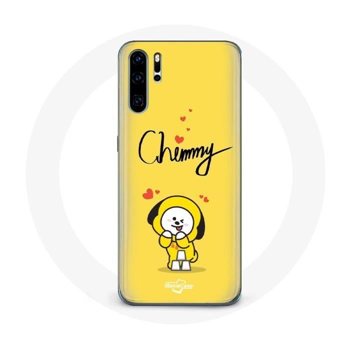Case for Huawei P30 Pro BTS Bangtan Boys BT21 Chimmy Jimin Yellow Background