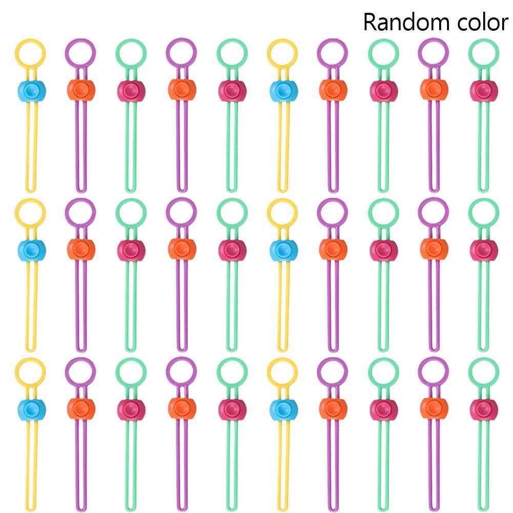 10/20/30/50 шт. Силиконовый ремешок для запечатывания пищевых пакетов, зажим для сохранения свежести, регулируемый зажим, портативное хранилище для кабелей данных, кухонный гаджет